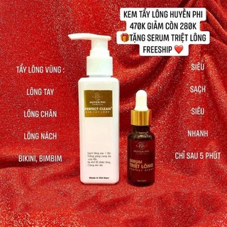 Combo tẩy lông huyền phi, tẩy lông tay chân nách, lông bikini,triệt lông tận gốc