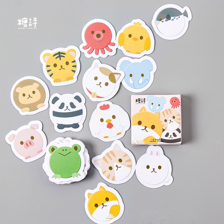 Set 45 Miếng Dán Dùng Trang Trí Dễ Thương