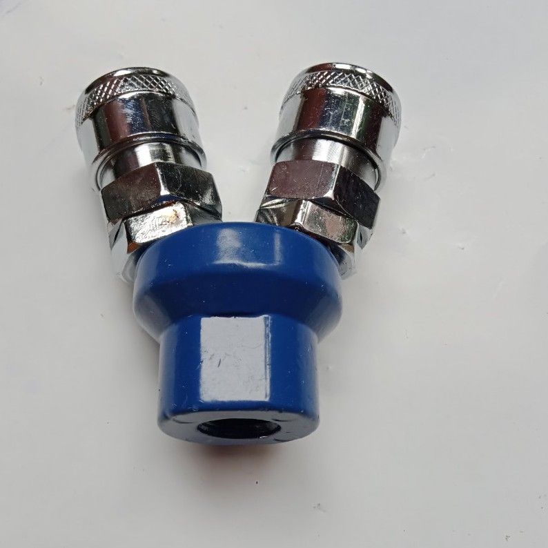 Đầu nối hơi chia 2 dùng cho máy nén khí