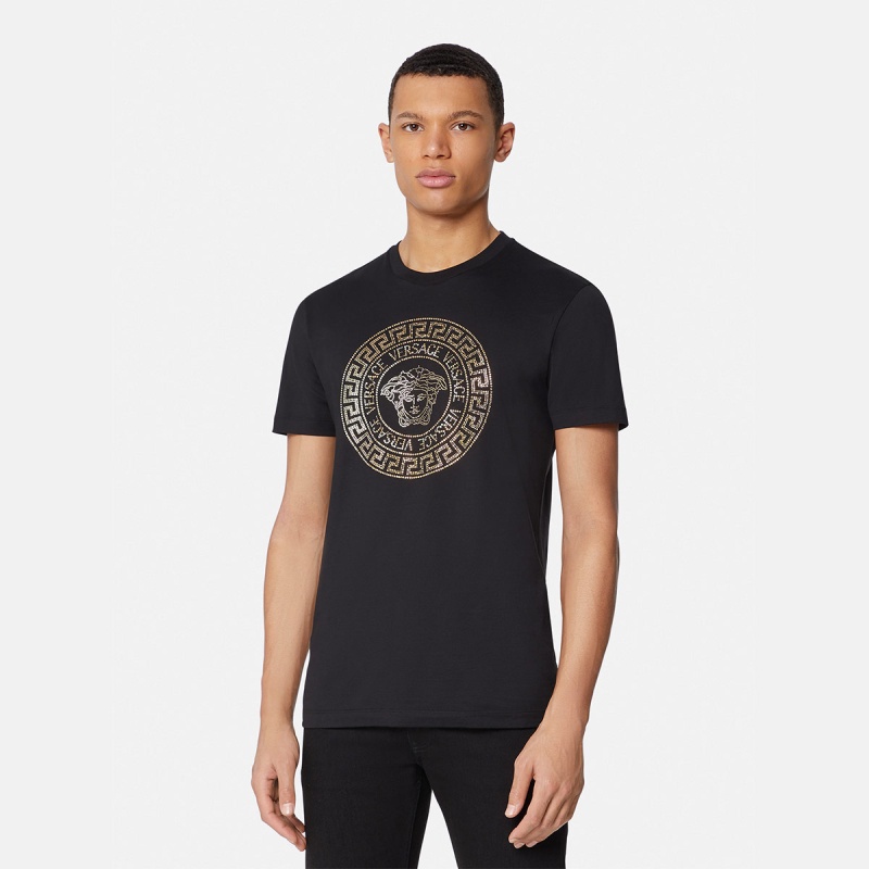 Áo Thun In Logo Versace Thời Trang Cho Nam