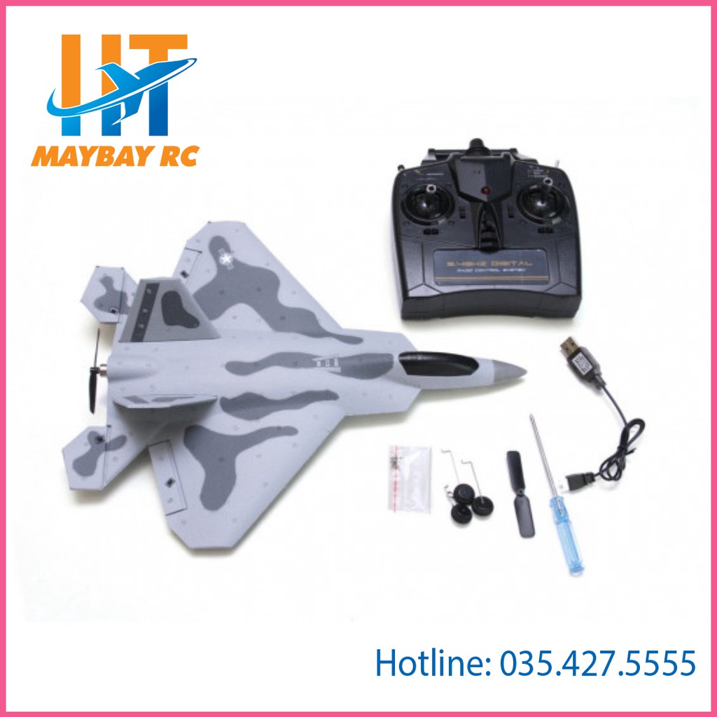 Máy bay điều khiển F-22 Raptor  Volantex 761-7 (RTF) EPP 4CH w/Gyro Stabilizer (260mm)