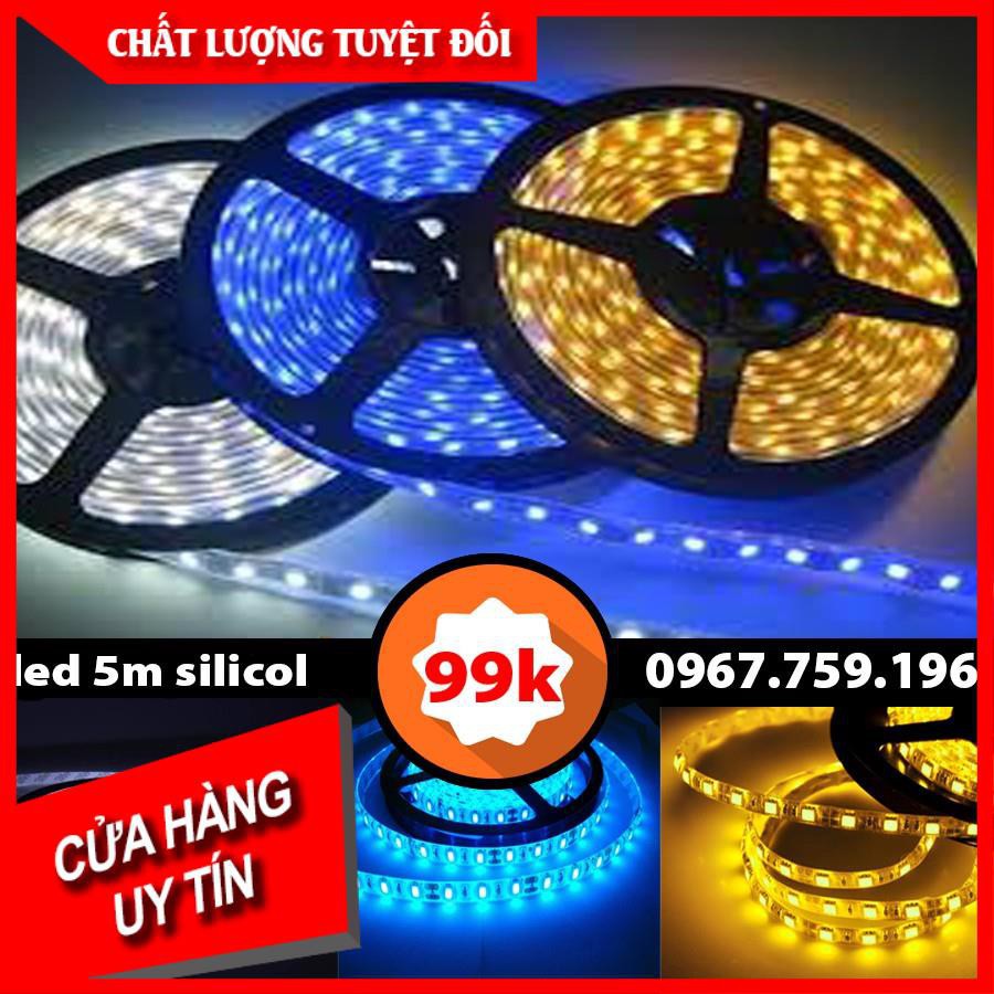 Cuộn đèn Led dây dán 5m bọc silicon
