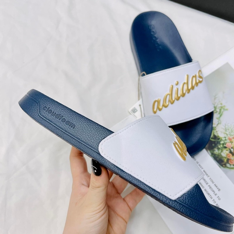 [AUTHENTIC] DÉP ADIDAS ADILETTE SHOWER SLIDE Xanh Navy GZ5930