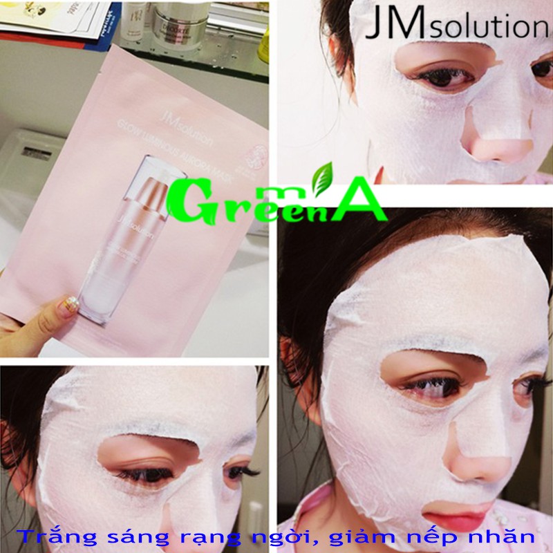 Mặt Nạ JMSOLUTION Glow Aurora [MIẾNG LẺ] Dưỡng Trắng Da Và Cải Thiện Nếp Nhăn JM Solution Glow Luminous Aurora Mask 30ml