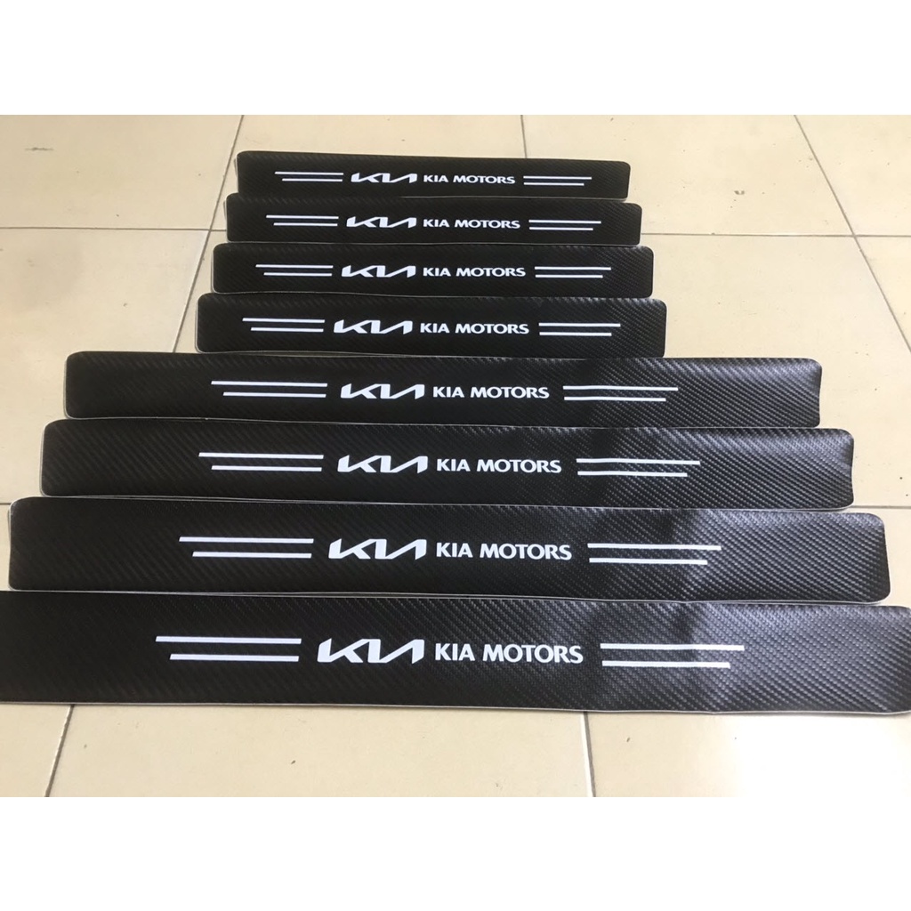 Nẹp Dán Vân Carbon Chống Trầy Xước Bậc Cửa, Bậc Cốp Xe Kia K3, Sorento, Sonet, Morning, Cerato, Sportage, Rio, Seltos
