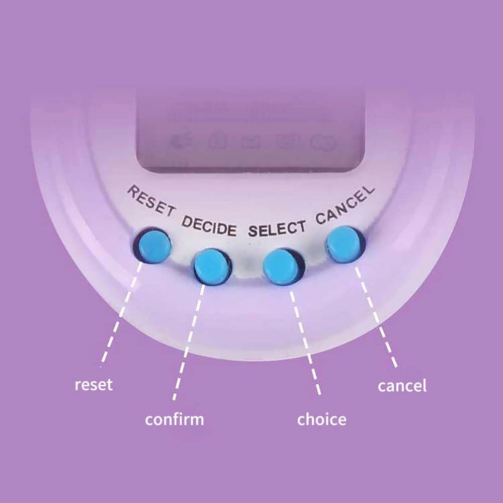Máy nuôi thú ảo Tamagotchi 90S vui nhộn kèm móc khóa