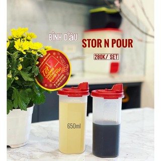 bình đựng dầu tupperware