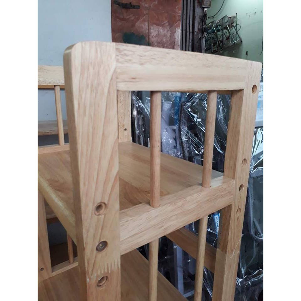 ❌SHIP 0Đ❌Kệ sách gỗ 5 tầng rộng 80cm gỗ cao su bền đẹp | BigBuy360 - bigbuy360.vn