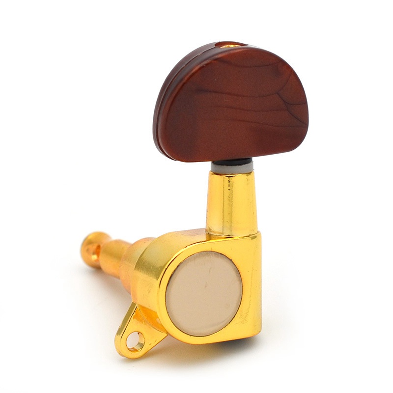 Chốt Vặn Điều Chỉnh Dây Đàn Guitar Điện Acoustic Hình Bán Nguyệt (3L + 3R)