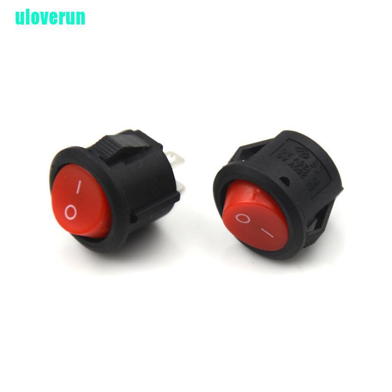 Set 10 Công Tắc Bật / Tắt Mini 2 Chấu Đường Kính 16mm Chuyên Dụng Cho Tàu Thuyền