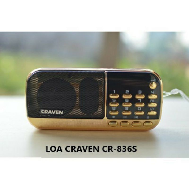 Đài học tiếng Anh, nghe nhạc MP3 Craven CR-836S hàng chuẩn luôn