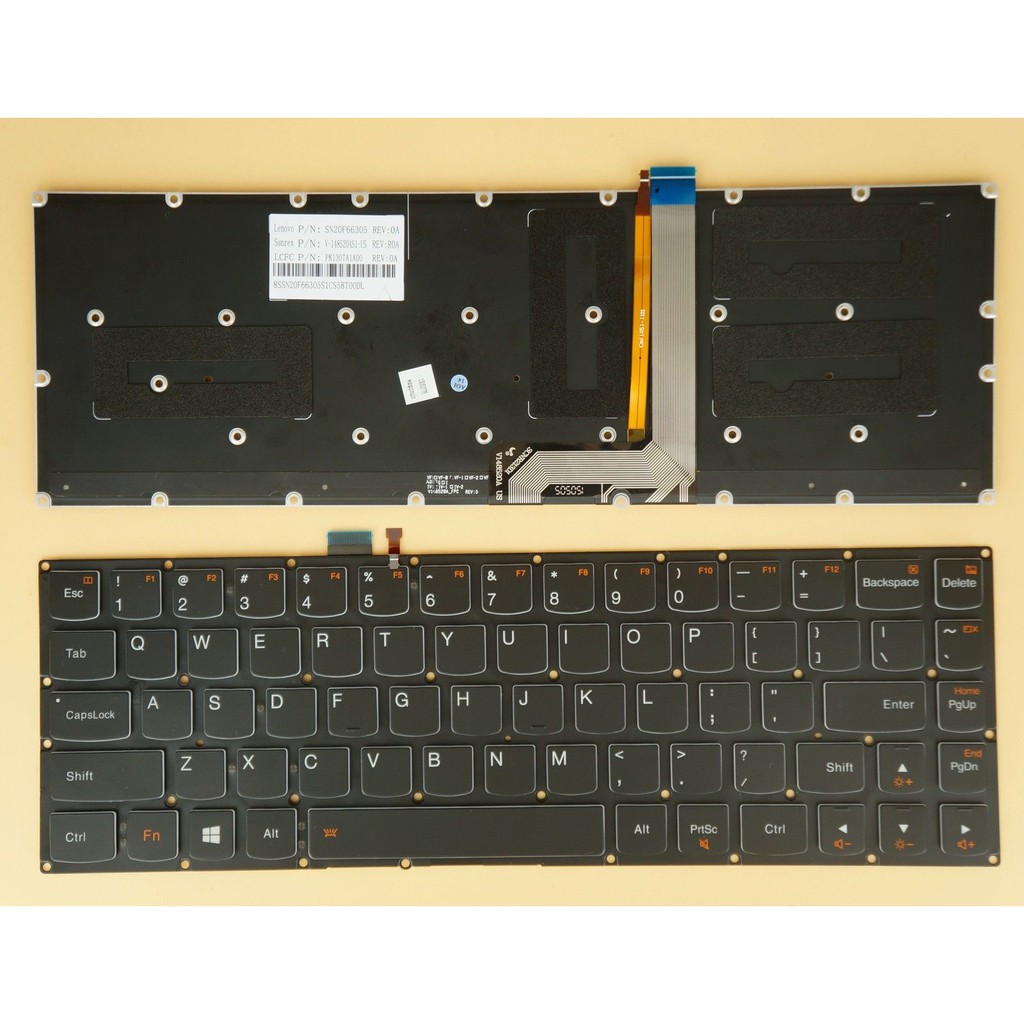 (KEYBOARD) BÀN PHÍM LAPTOP LENOVO YOGA 3 13 dùng cho Ideapad Yoga 3 Pro 13&quot; 1370