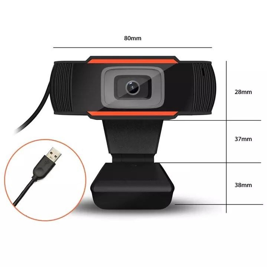 WEBCAM Học Online Có Mic, WEBCAM Hội Nghị, Webcam HD X1 720P Sắc Nét Có Chân Kẹp