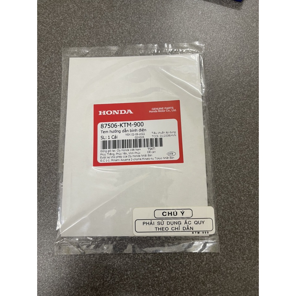 tem thông số thùng đồ xe future neo future x future 2 hàng chính hãng 81218KTM900 87506KTM900