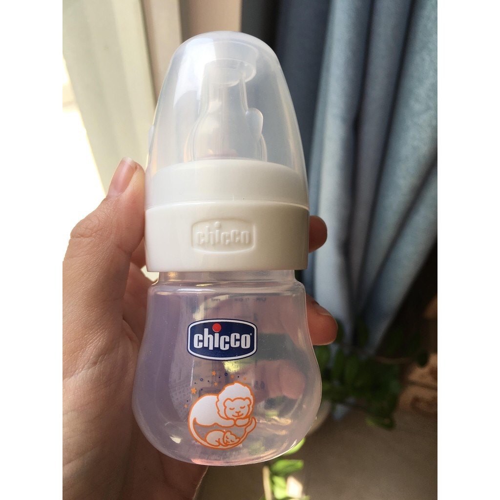 Bình sữa sơ sinh đa năng Micro Sư tử nhí Chicco 60ml Chính hãng