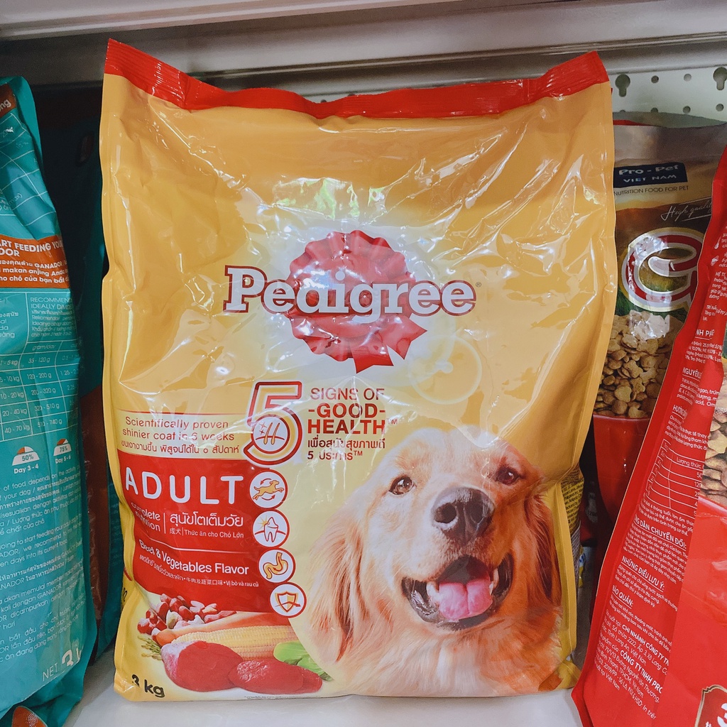 Hạt Pedigree Cho Chó Trưởng Thành - Bò &amp; Rau Củ