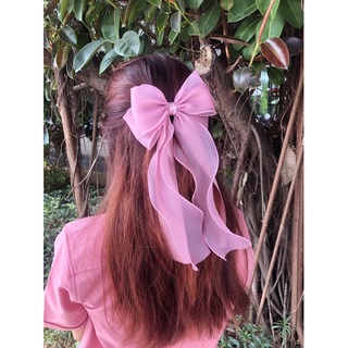 Kẹp tóc bấm vải Satin và voan cao cấp Thái Lan