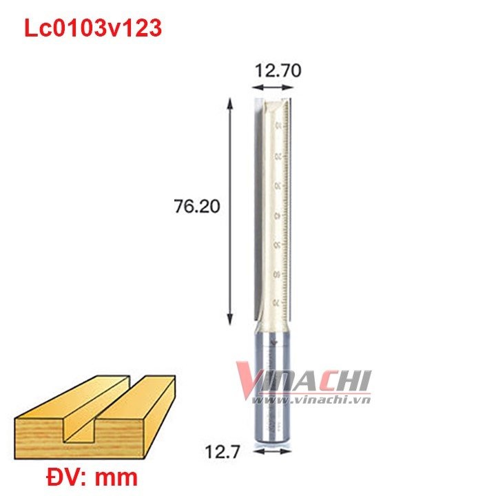 MŨI LẤY NỀN DÀI VÀNG ARDEN CỐT 12.7MM - 1 MŨI