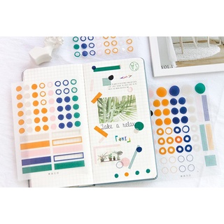 Sticker miếng dán trang trí sổ planner, sổ lưu niệm