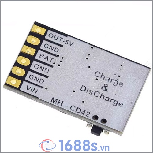 Mạch sạc pin 1S có báo mức pin IP5306-CK - 2A - 1688s.vn