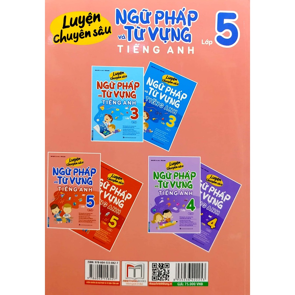Sách - Luyện chuyên sâu ngữ pháp và từ vựng tiếng anh lớp 5 tập 1
