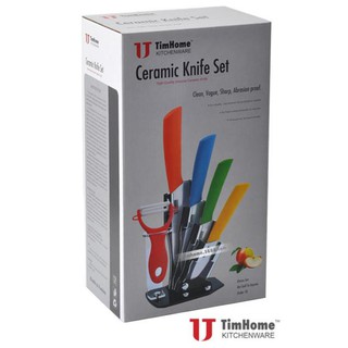 Bộ dao gốm Ceramic 5 dụng cụ siêu đẹp trong nhà bếp