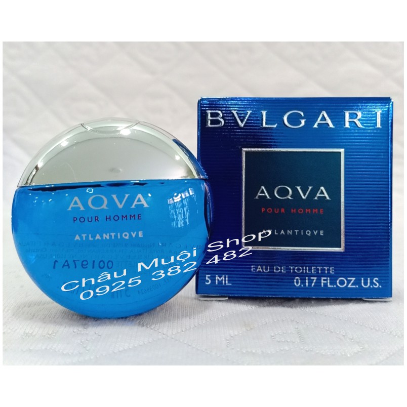 Nước Hoa Mini Aqva Pour Homme Atlantiqve For Men - 5ml - Lịch Lãm Nhã Nhặn Hiền Hòa Thu Hút