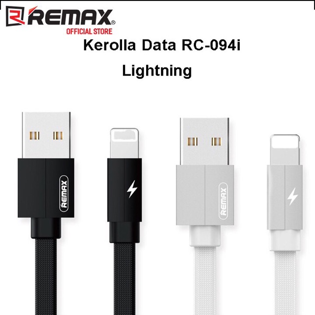 CÁP SẠC IPHONE REMAX Kerolla Data RC-094i với chất liệu dây dù bền