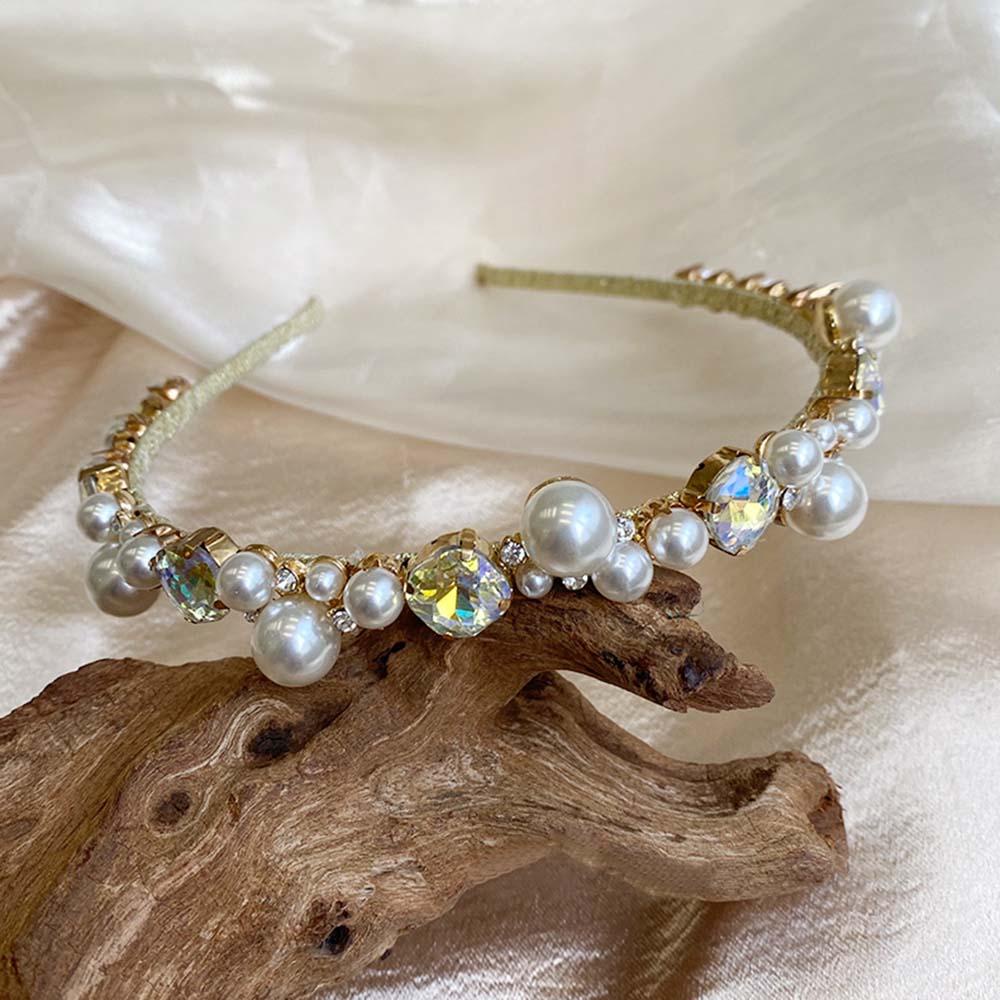 JARRED Băng Đô Cài Tóc Đính Ngọc Trai Phong Cách Hàn Quốc Ngọt Ngào Cho Nữ