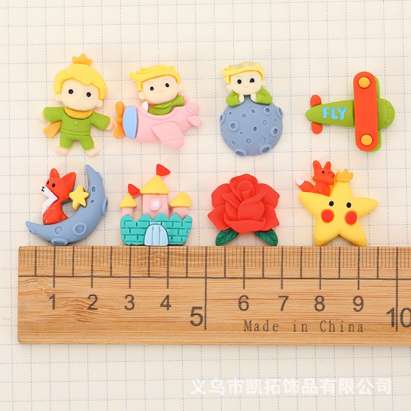 Charm (C534) slime/ Dụng Cụ Charm Trang Trí [Ko Keo &amp; Nút] Nhân Vật Truyện Hoàng Tử Bé- Giá 1 cái