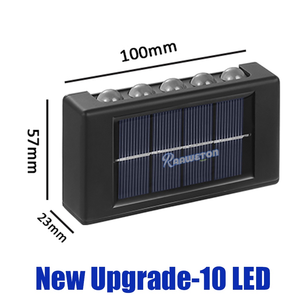 Đèn 12 LED Gắn Tường Năng Lượng Mặt Trời Trang Trí Sân Vườn