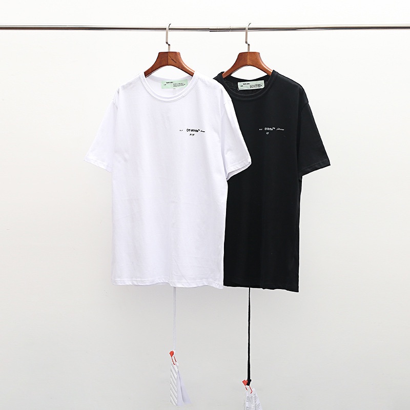 Áo Tee Off White, Áo thun Off White, OW T-Shirt mẫu 1, chất liệu Cotton, 2 màu đen, trắng DuSo.Lux