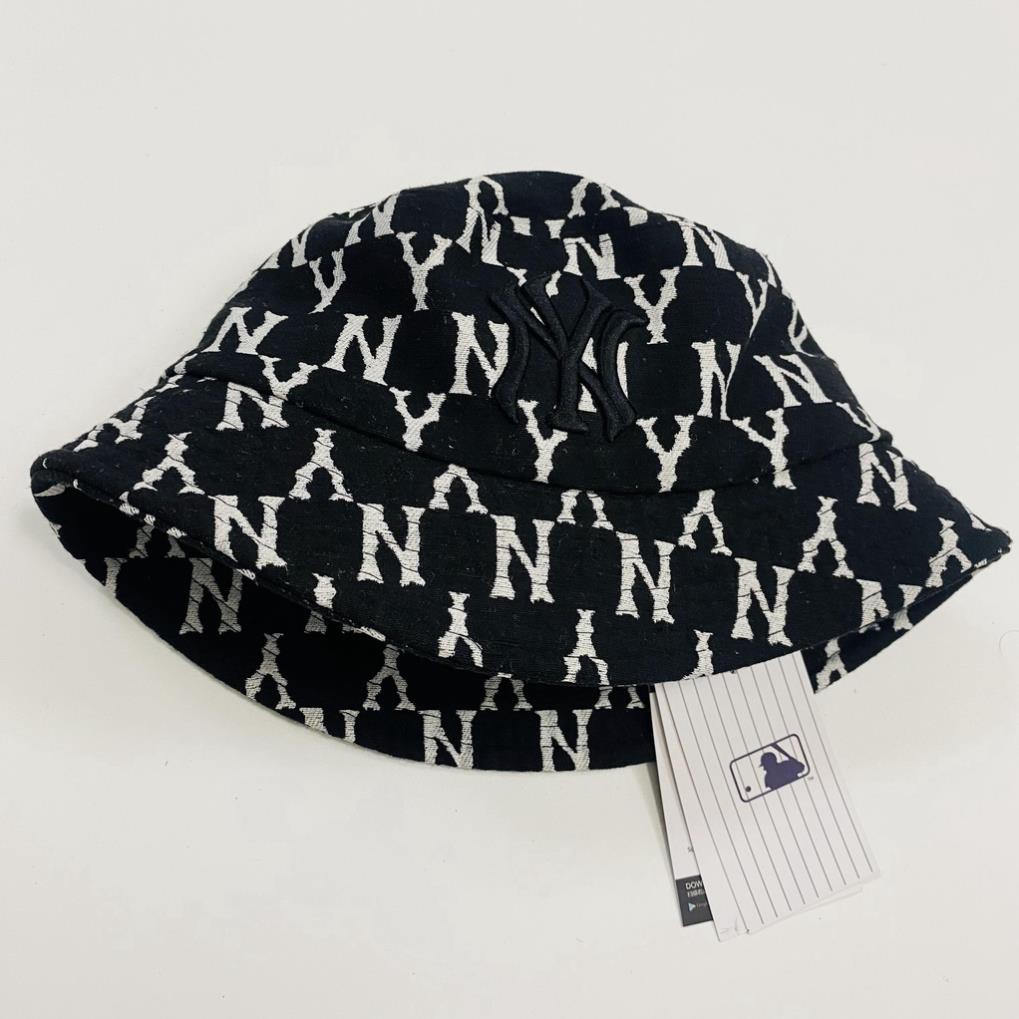 Nón bucket nữ, mũ bucket nam in họa tiết monogram thêu chữ NY cực chất - HOT