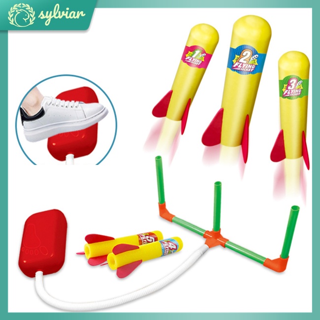 Bàn Đạp Phóng Tên Lửa Đồ Chơi Thể Thao Ngoài Trời Vui Nhộn Giáo Dục Cho Trẻ