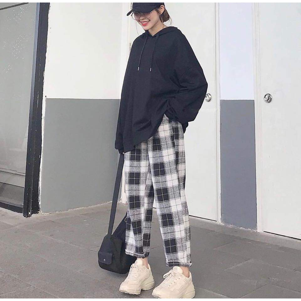 QUẦN DÀI CARO PLAID PANTS NAM NỮ CARO KIỂU JOGGER UNISEX HADI-XCS12308