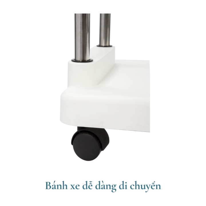 Kệ giặt di động Nachi - kèm giỏ đựng đồ, bánh xe xoay 360 độ chịu lực đến 40kg. không giòn gãy