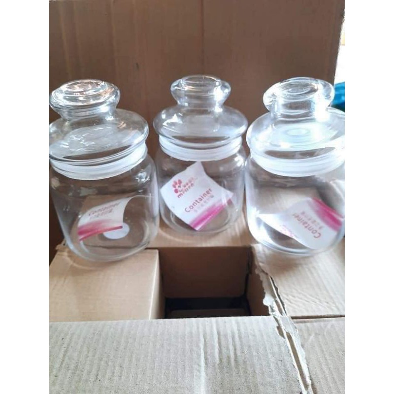 5 HỦ THUỶ TINH TRÒN NẮP HÍT..