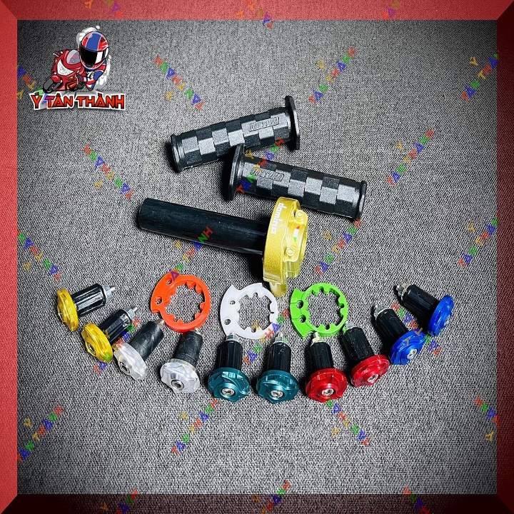 Cùm tăng tốc domino có bao tay daytona và gù salaya nhôm MS 45
