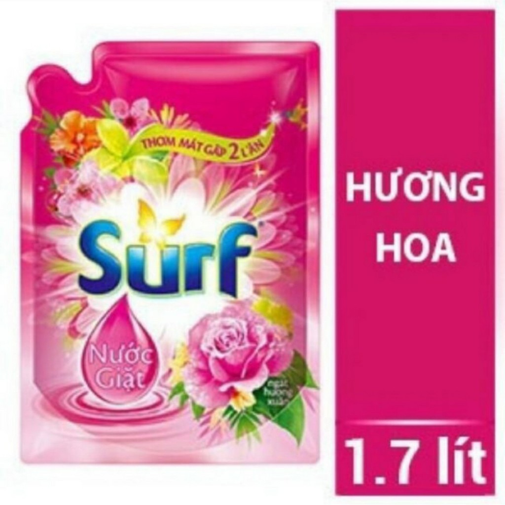Nước Giặt Surf Hương Cỏ Hoa Diệu Kỳ / hương sương mai diệu mát Túi (3.5kg/1.7kg)
