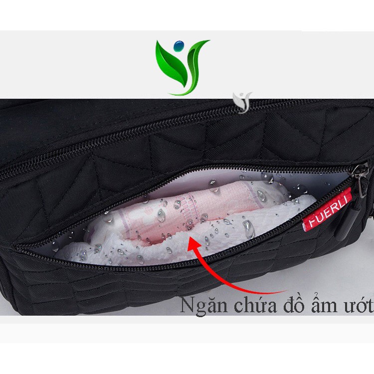 Balo Bỉm Sữa Đa Năng Cho Mẹ Và Bé FURELI