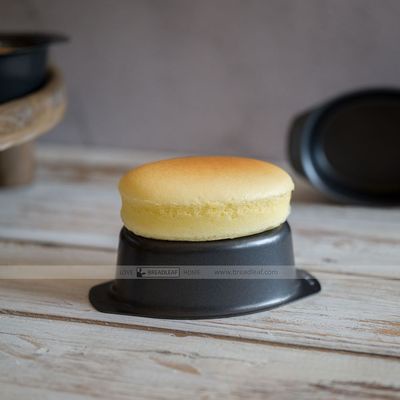 Khuôn Oval Mini Đen có tay cầm Breadleaf