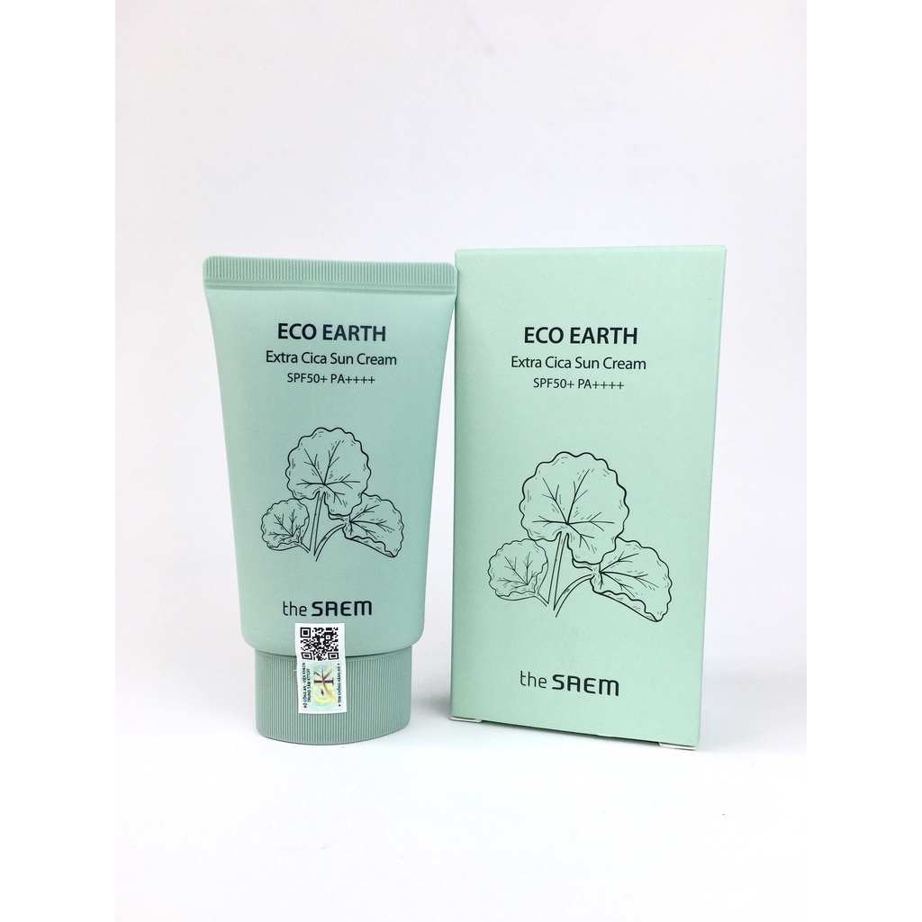 Mẫu mới kem Chống Nắng The SAEM Eco Earth Power Sun Cream EX SPF50+ PA+++ 50ml