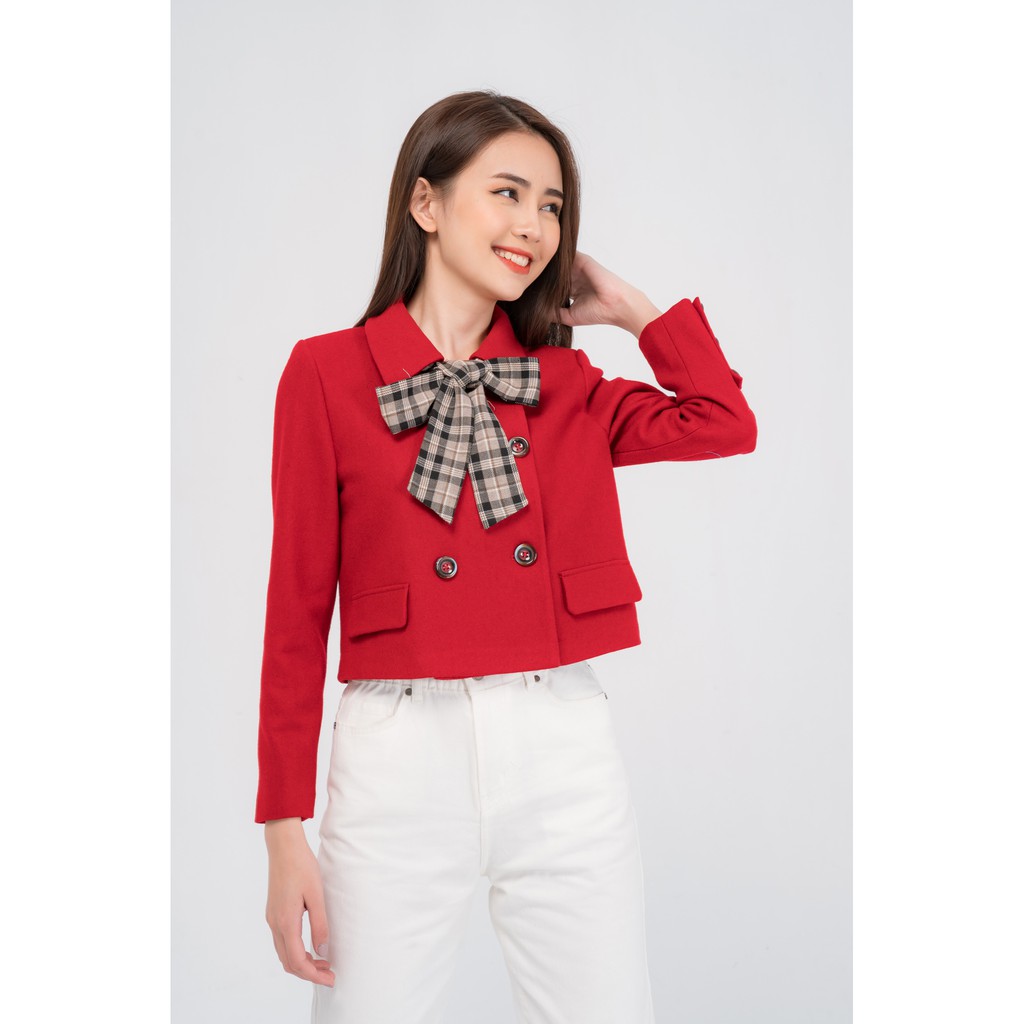 Vest dạ lửng đáp kẻ