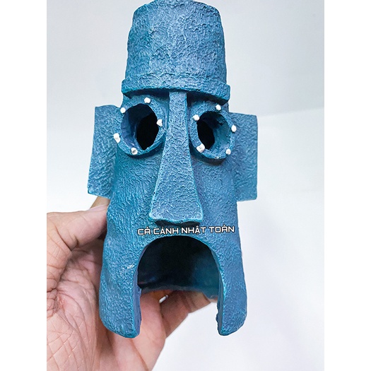 TIỂU CẢNH MẶT NGƯỜI DÂN TỘC TRANG TRÍ BỀ CÁ TIỂU CẢNH CAO 14CM