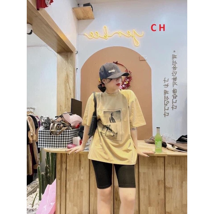 Áo phông cô gái ô vuông HARIQUEEN