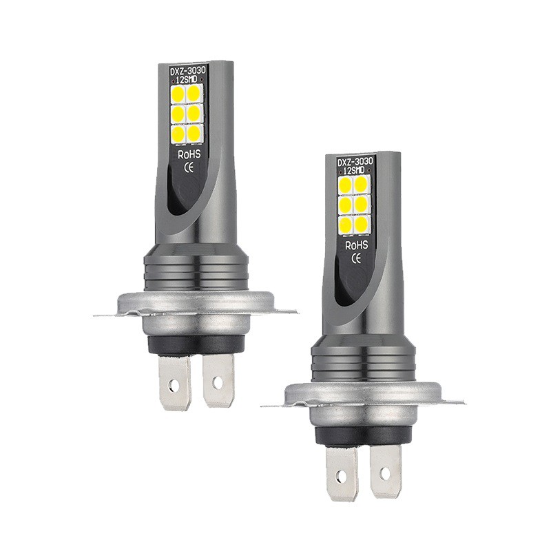 Đèn Pha Xe Máy, Sương Mù Ô Tô 6500K 12SMD 3030 Chân H4(9003/HB2), H1, H3, H6, H7, H11(H8,H9),H7,9005/9006(H10),1156,1157