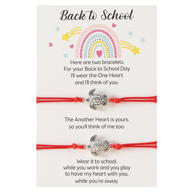 Set 2 Vòng Tay Dây Bện Mặt Thẻ Khắc Chữ Best Friend / Little Cho Cặp Đôi