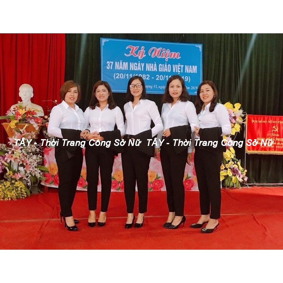 Com bo ưu đãi sơ mi chân váy công sở cao cấp Tây Collection