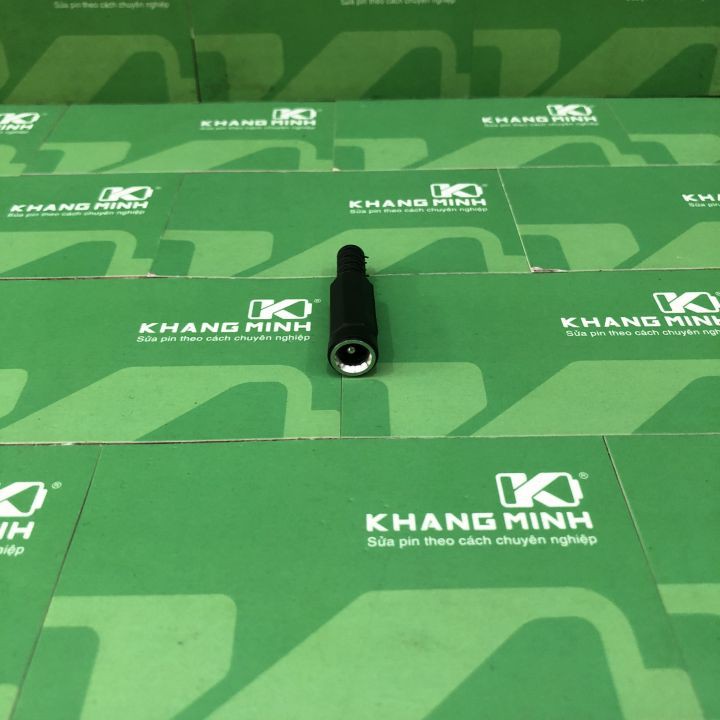 Giắc sạc DC 5.5*2.1mm, giắc cái có chui đậy chân