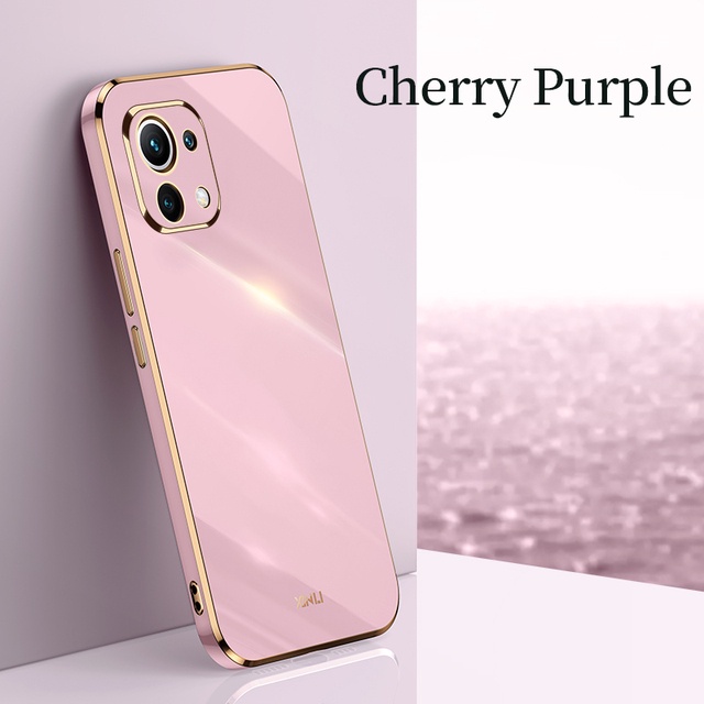 Ốp Điện Thoại Silicon Siêu Mỏng Hình Vuông Mạ Màu Cho Iphone 11 Pro Max 7 8 6 6S Plus SE 2020 20